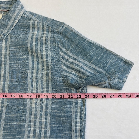 Weatherproof Light Blue Striped Button Down Shirt - Picture 12 of 15